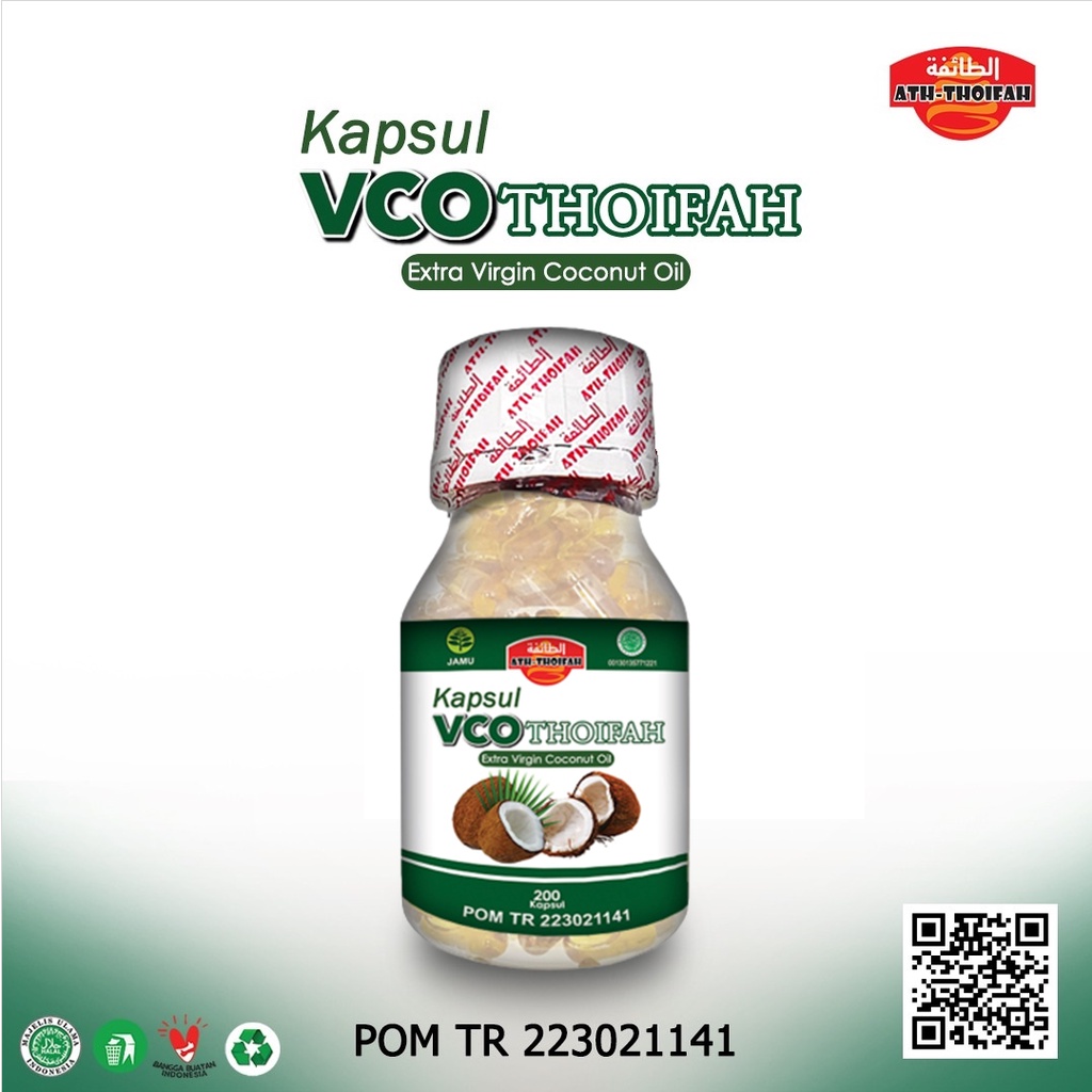 VCO CAPSULE Kapsul VCO Virgin Coconut Oil VCOthoifah 200kps BPOM