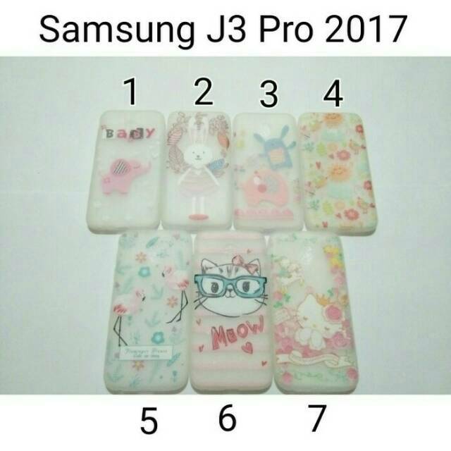 Case Karakter Glow in Dark For Samsung J3 Pro/ Softcase Nyala Samsung J3 Pro 2017