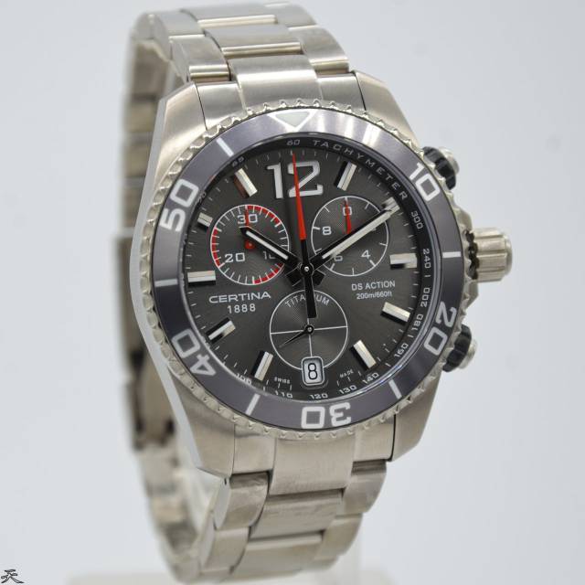 Jam Tangan Pria Certina  C013.417.44.087.00 Silver Rantai Original Swiss made