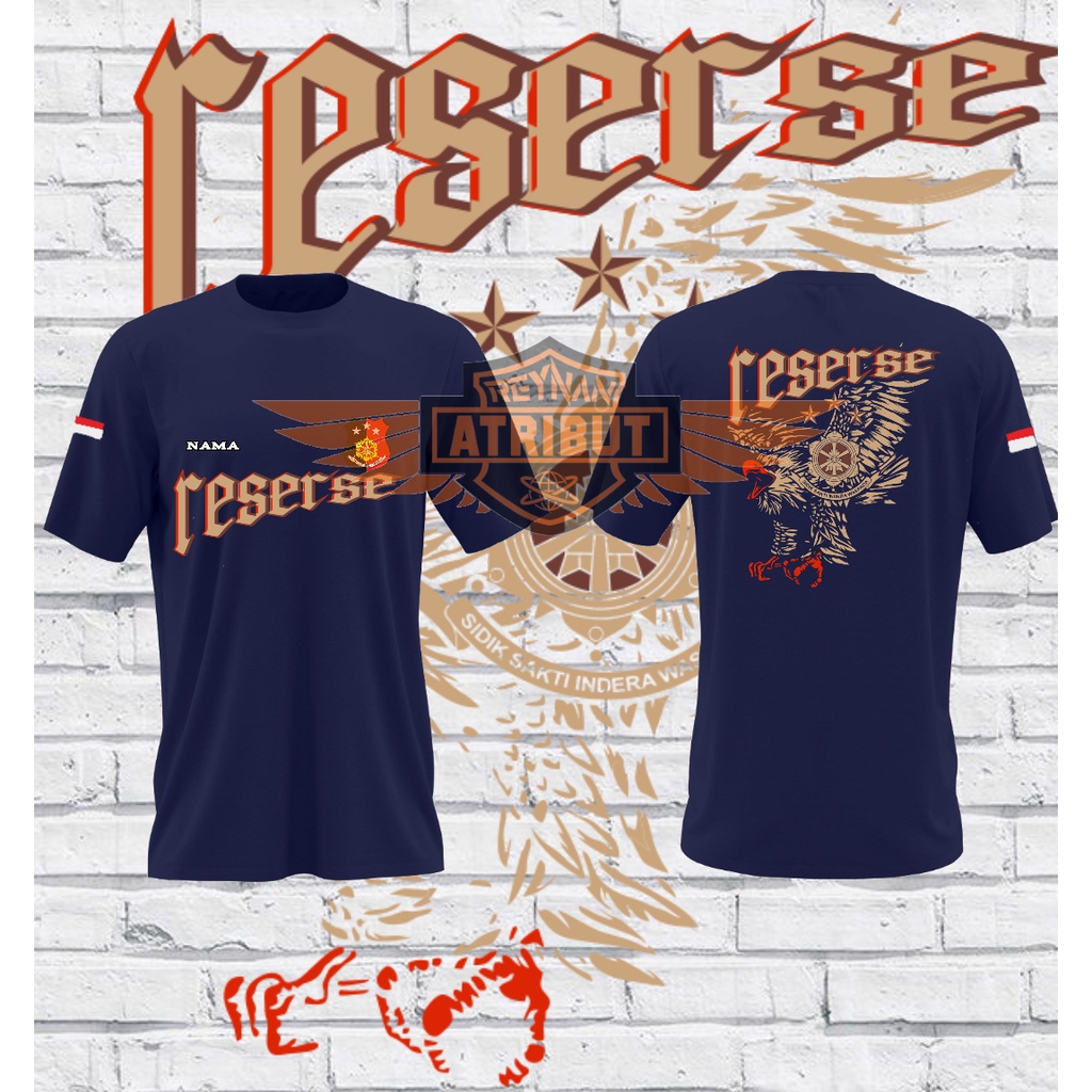 kaos reserse/ kaos lengan pendek reserse/ kaos reserse polri/ T-Shirt reserse
