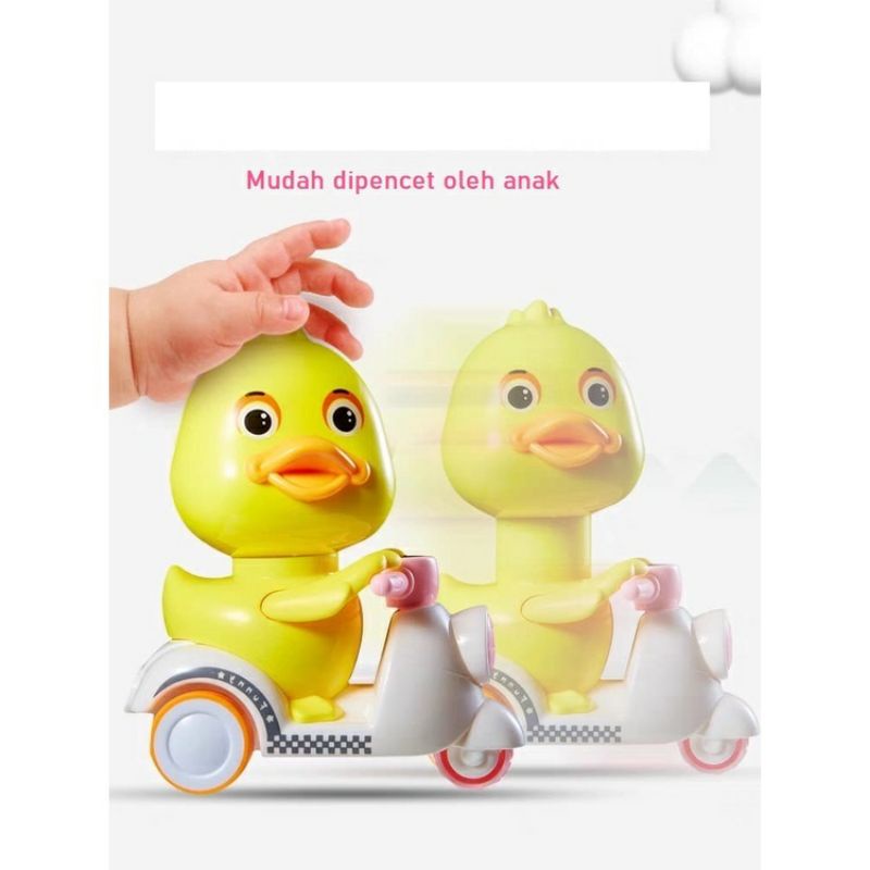 Bebek tekan mainan anak - Mainan anak motor tanpa baterai bebek balap