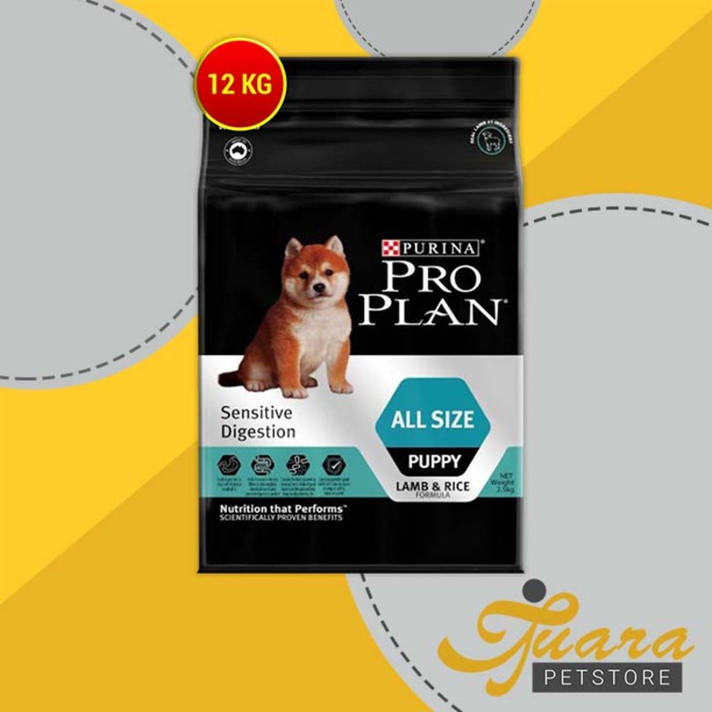 Makanan Anjing Pro Plan Medium Puppy Sensitive 12 Kg