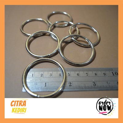 Ring Bulat Nikel 4 cm 4 mm