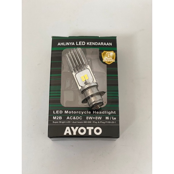 Lampu Depan  Led Motor AYOTO M2B H6 AC &amp; DC Motor All Matic / Bebek