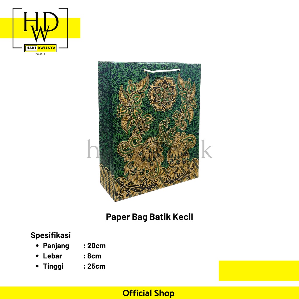 

Paper Bag / Tas Kertas Kemasan Motif Batik 20x25cm Tebal PREMIUM