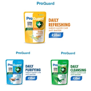 PROGUARD GERM DEFENSE PLUS ANTIBACTERIAL BODY WASH 450ML (REFF)