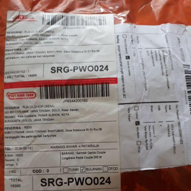 Sarimbit Gamis Couple Longdress Pesta Couple 065 Maura Couple - Sania Ruffle Batik Couple Ori Ndoro