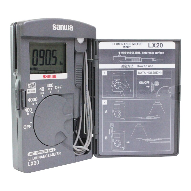 Pengukur Intensitas Cahaya - Sanwa LX20 Lux Meter Illuminance Meter
