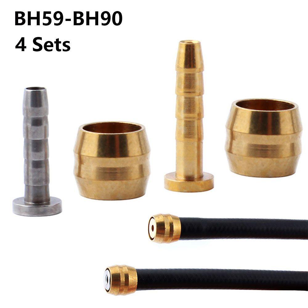 R-FLOWER 4set Kabel Sepeda Aksesori Cincin Jarum Oli/Pressing Untuk Sambungan Selang BH59 BH90