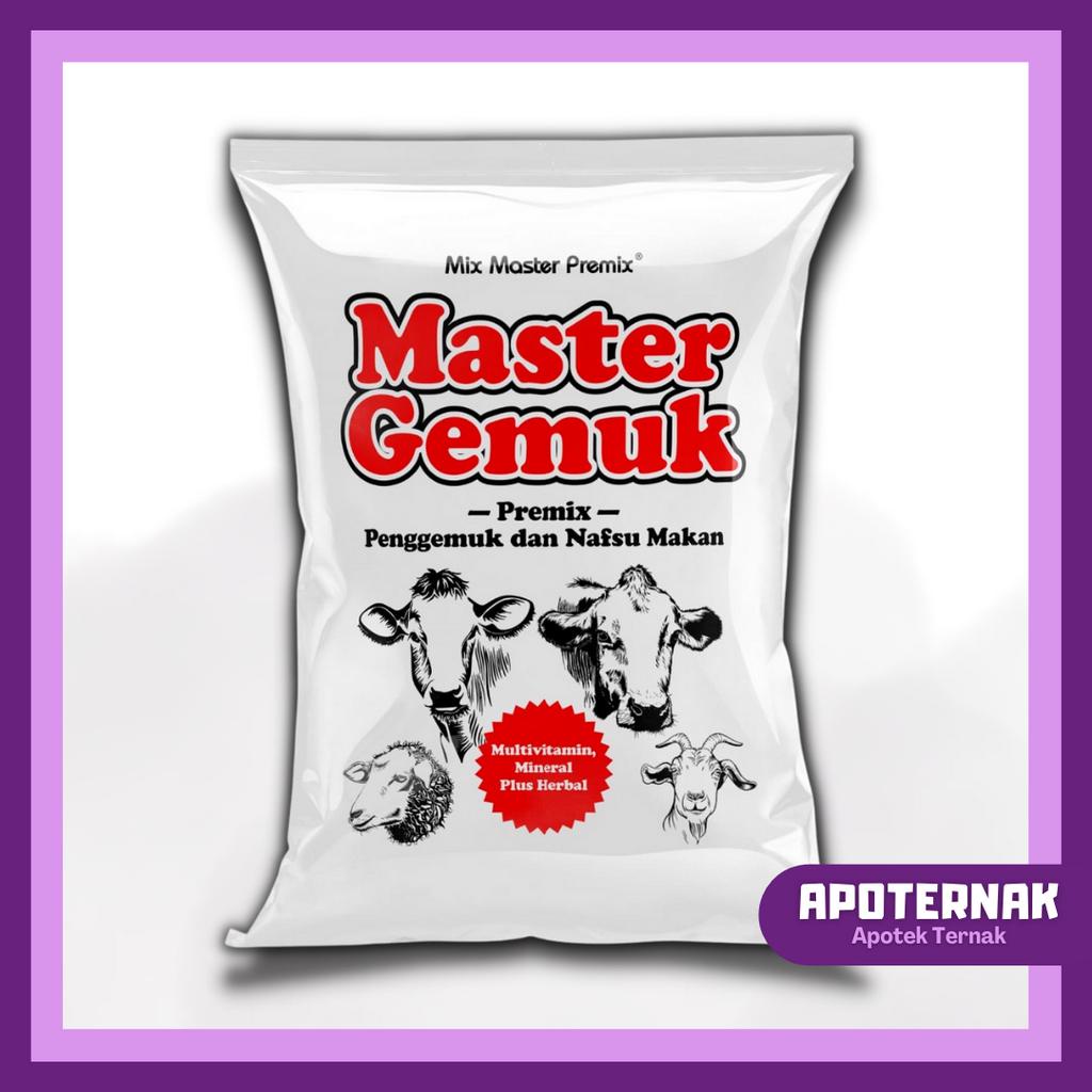 MASTER GEMUK 1 KG | Premix Penggemuk &amp; Peningkat Produksi Susu Ternak Sapi Kambing Domba | Apoternak