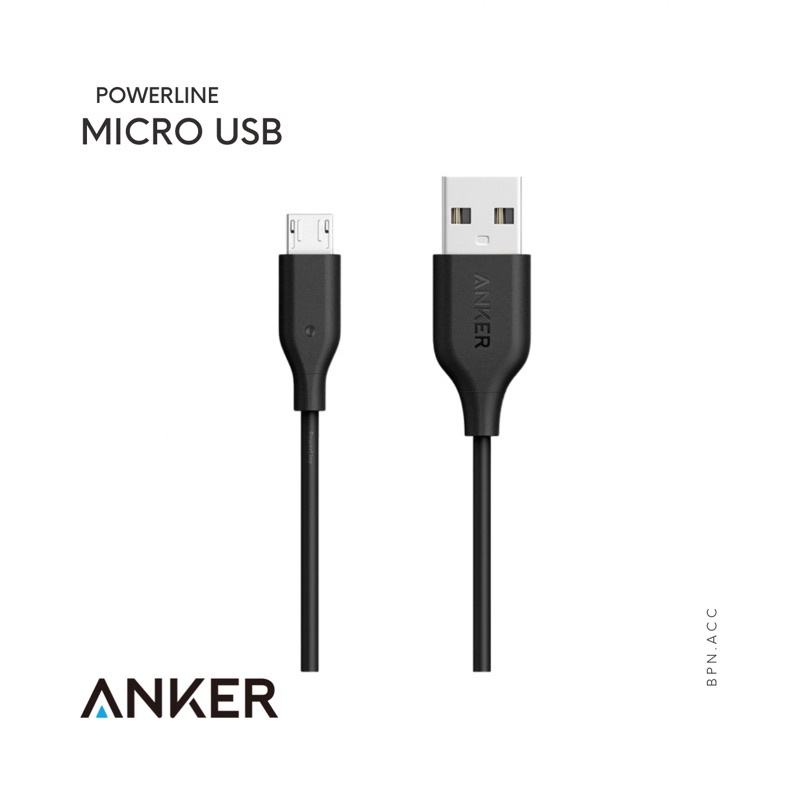 Kabel Charger Anker PowerLine Micro 3ft /0.9m - Anker PowerLine Micro USB 3ft
