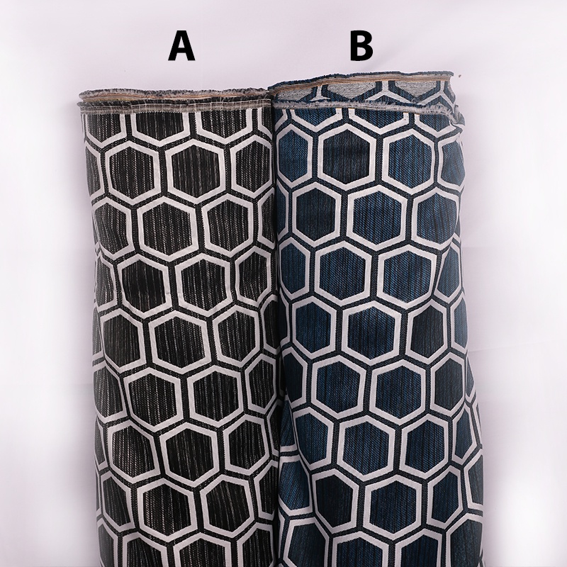 Kain Sofa Retro motif sarang lebah