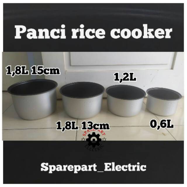 PANCI TEFLON MAGIC COM / RICE COOKER MIYAKO 0,6LITER 1LITER 1,2LITER 1,8LITER LENGKAP