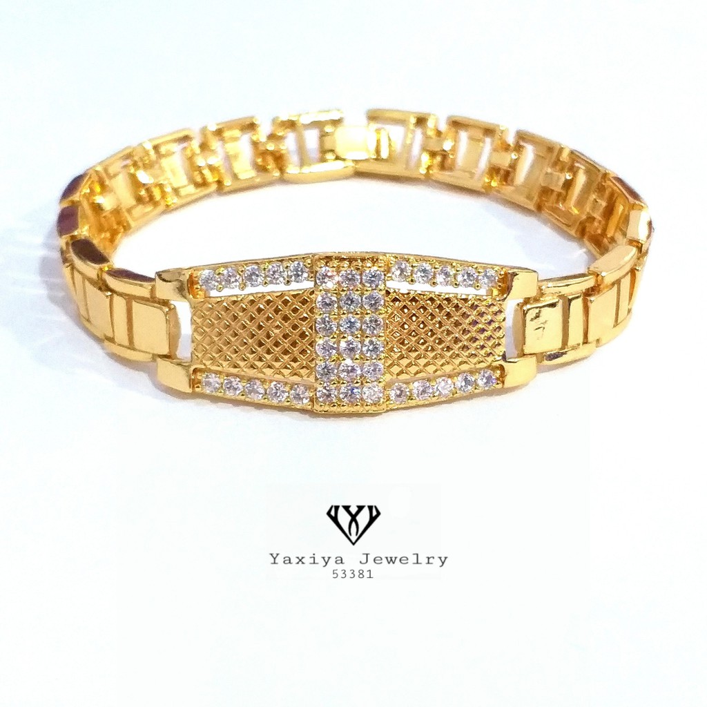 

Gelang Wanita Emas Permata Perhiasan Lapis Emas 18K Yaxiya Jewelry 53381