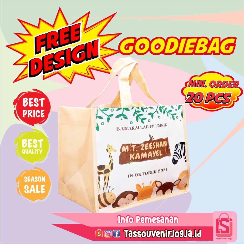 

Tas Jinjing Ulangtahun / goodie bag ulangtahun / tas souvenir ulangtahun / Tas Ulangtahun