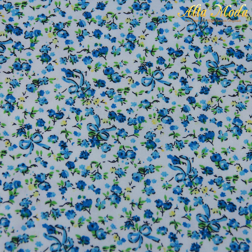 

Alta Moda Cotton Stretch Putih Motif Bunga Pita Biru (1M)