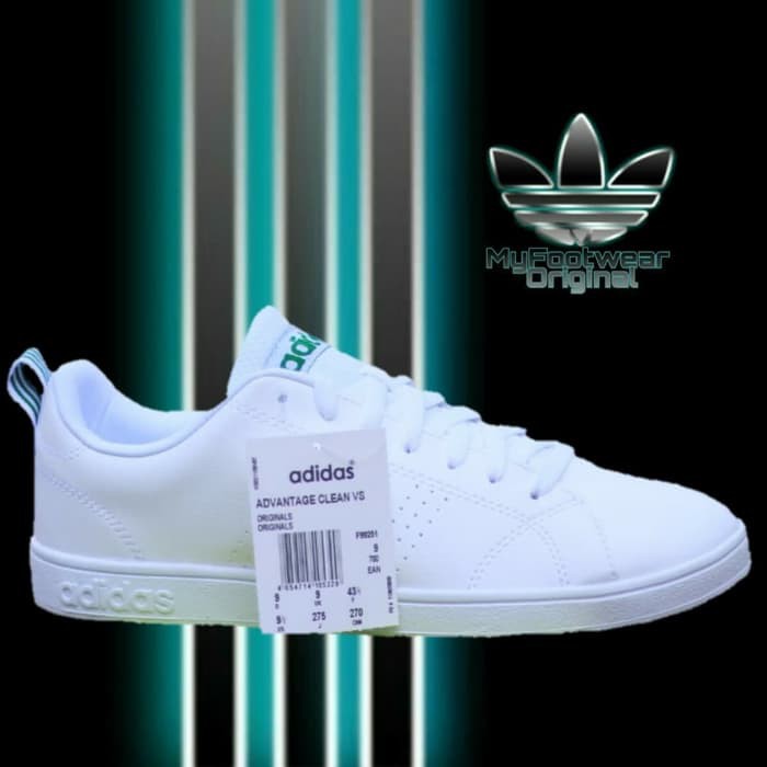 Hot Adidas Neo Advantage Clean White Green Original Bnib