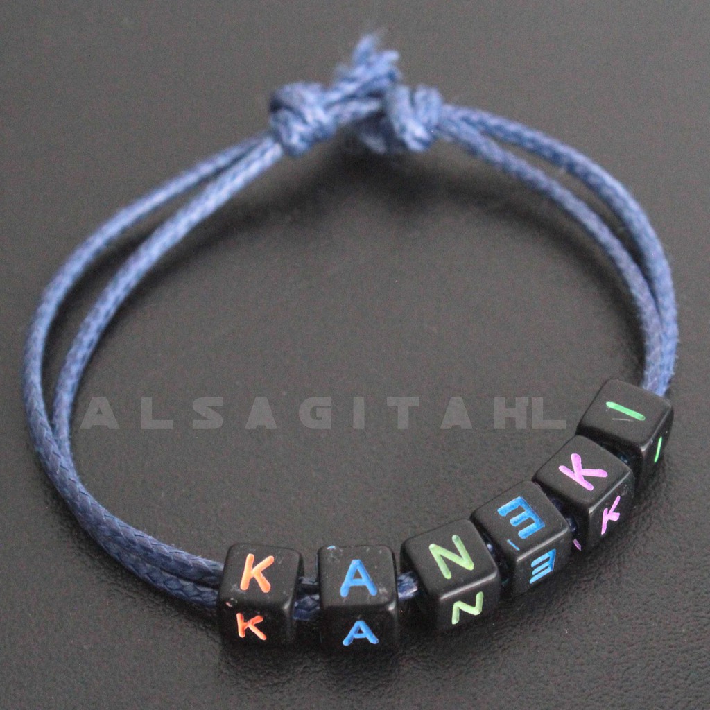 [Maksimal 7 HURUF] Gelang Inisial Huruf Gelang Nama untuk Persahabatan Couple Murah