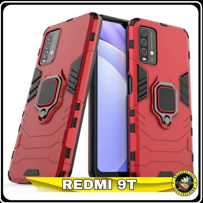Case Xiaomi Redmi 9T Hardcase Iring Magnetic Robot Robot Cover Outdoor