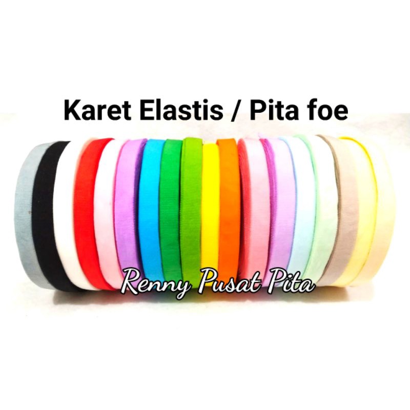 bando bayi 1.5 cm| bandana elastis | foe | karet foe | montemanik | pita elastis