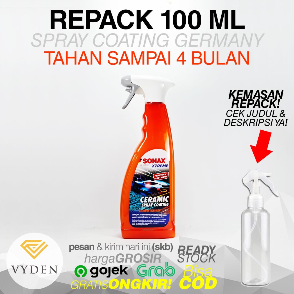 SONAX PAKET CERAMIC REPACK Spray Coating dan Ultra Slick Detailer Efek Daun Talas Hydrophobic