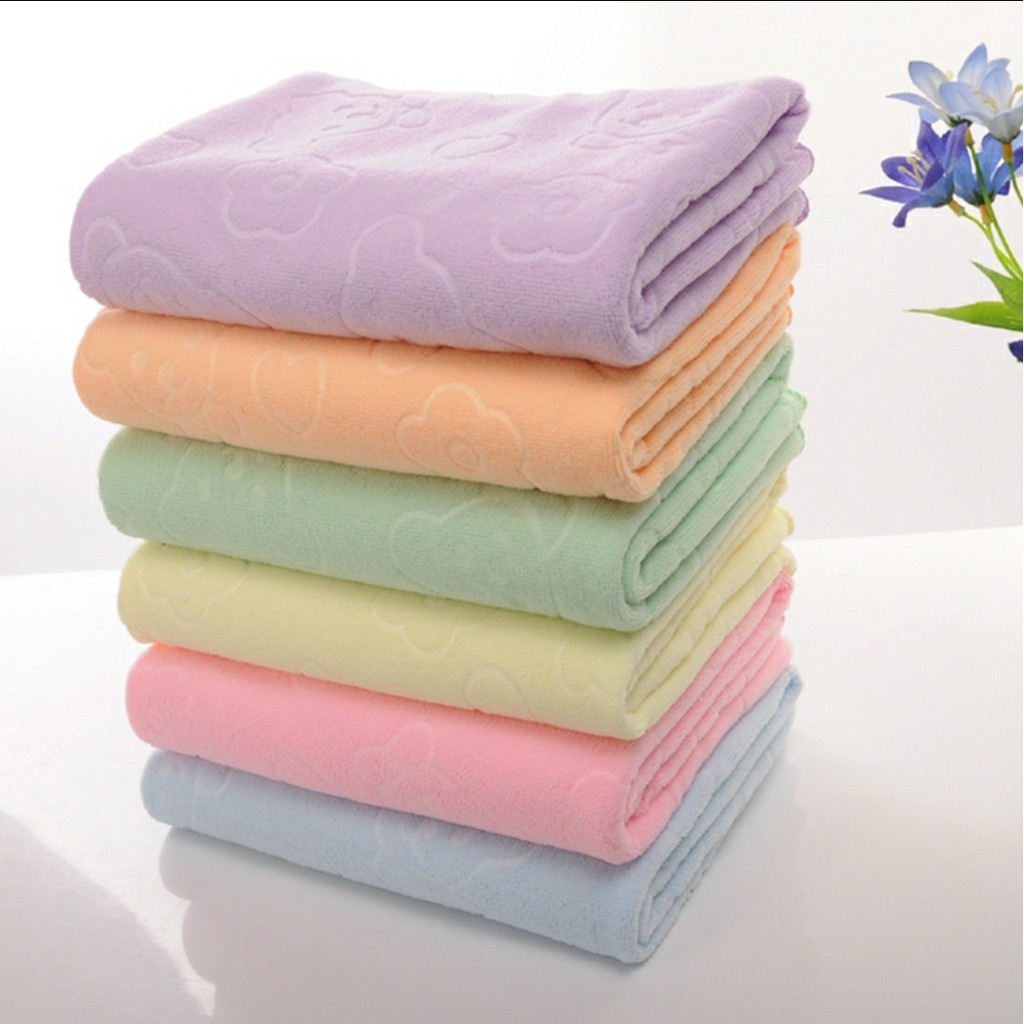 Handuk mandi katun microfiber / handuk lembut / untuk dewasa