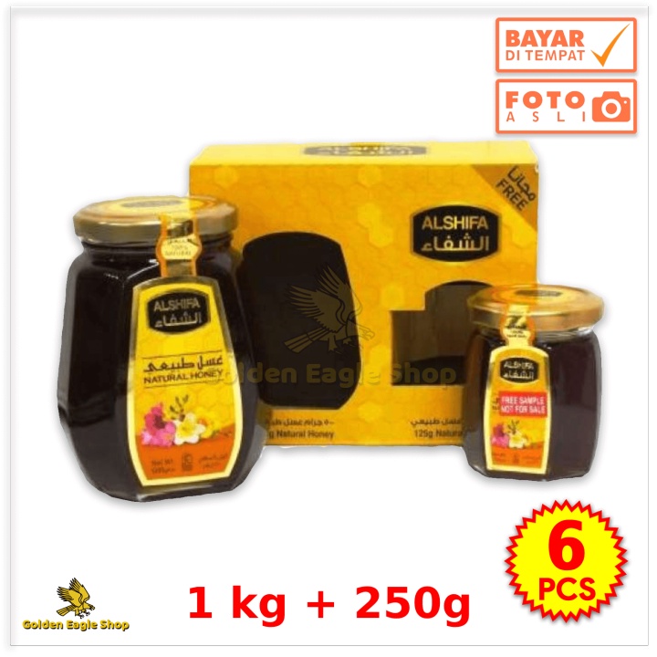 

[6 Set] Minuman - Alshifa Madu Natural Honey 1000 gr + 125 gr Murah
