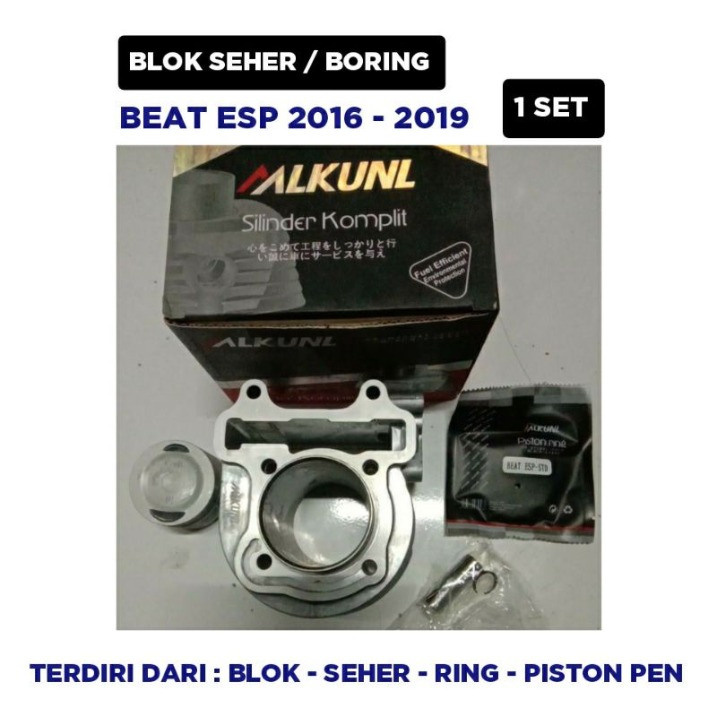 Blok Seher boring Beat Esp 2016 2017 2018 2019 / Blok Seher boring Ring Piston Pen / 1 Set / MIKUNI