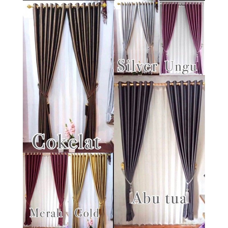 M1 Melind store gorden hordeng black out glossy gorden pekanbaru jendela gorden pintu riau