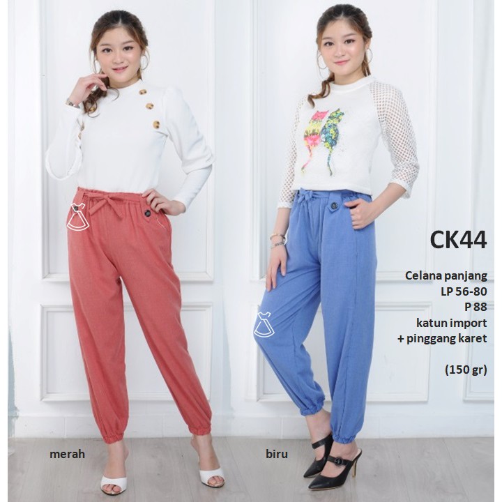 CK44 - CELANA PANJANG KANTOR WANITA JOGGER CASUAL