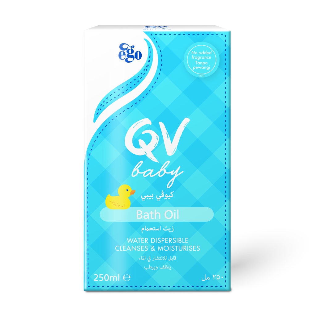 QV BABY BATH OIL 250G/ QV MINYAK MANDI BAYI 250G