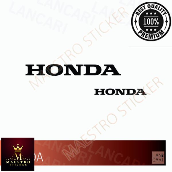

M.STICKER Sticker Cutting Honda Vinyl Cut Stiker - Putih