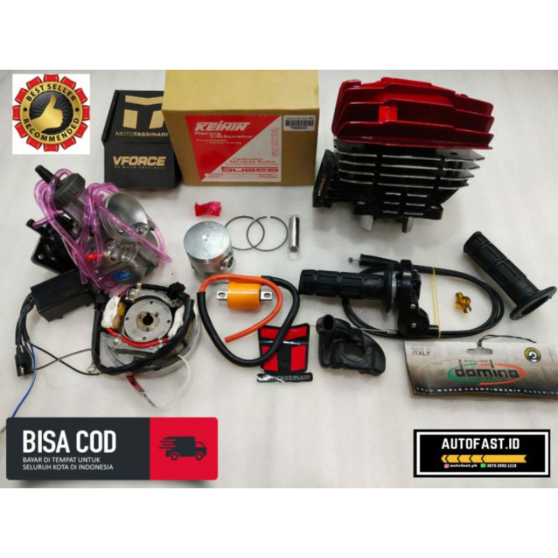 PAKET BLOK PORTING RX KING  SET  MEMBRAN V FORCE KOP YZ SQUISH MAGNET RM 85 PENGAPIAN RM PNP RX KING