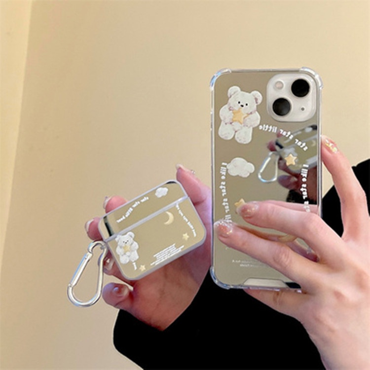 Case Pelindung Earphone TWS Bluetooth Shockproof Motif Beruang Lucu Untuk Airpods 1 2 3 Pro PRO3 Airpods3