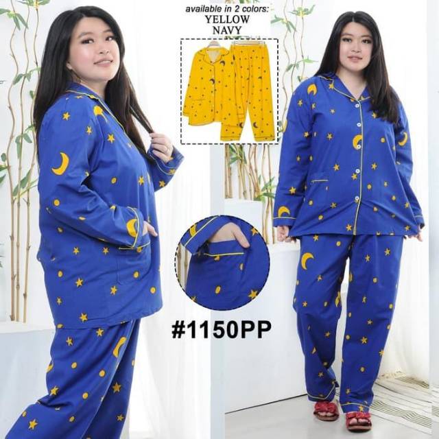 CGK-COD Piyama PP Jumbo Starmoon Katun Jepang Baju Tidur