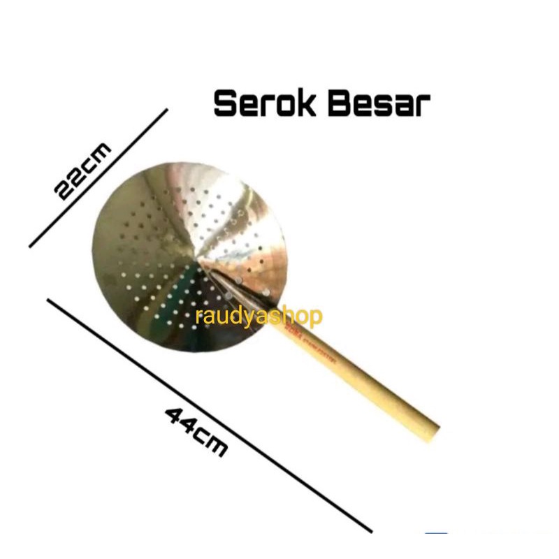 SEROK PENGGORENGAN SEROK STAINLESS STELL UKURAN BESAR
