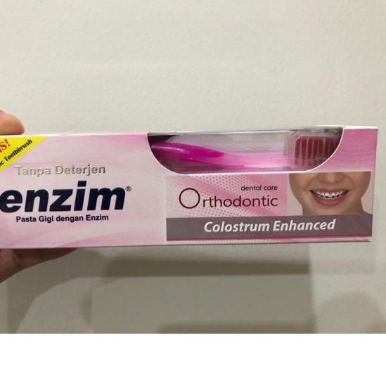 Pasta Gigi Enzim orthodontic 100 ml/124 Gr dg sikat gigi ortho