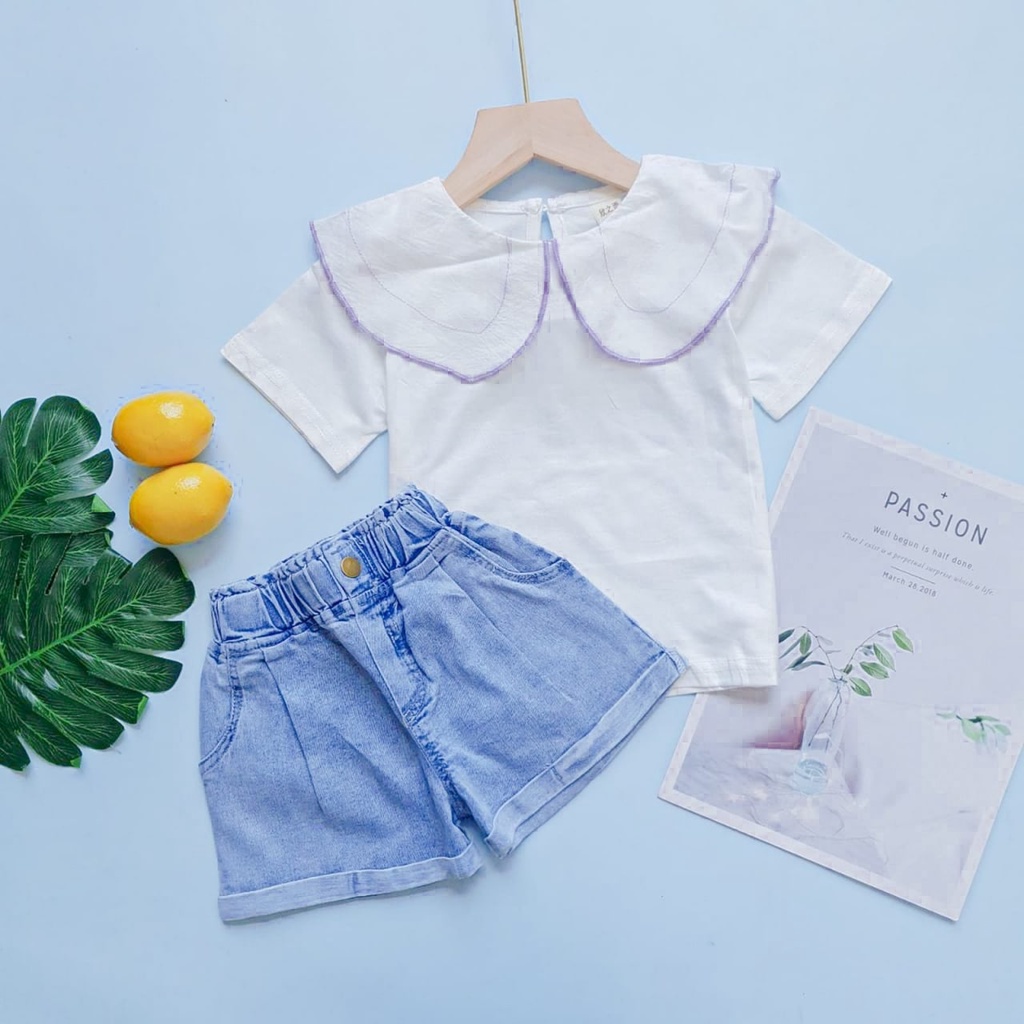 Promo !! Setelan Import Anak Perempuan / Setelan sailor model simple 7bln-4thn / Baju Anak Imut