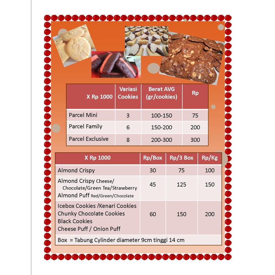 

Parcel Healthy Cookies SPECIAL IDUL FITRI 1435H