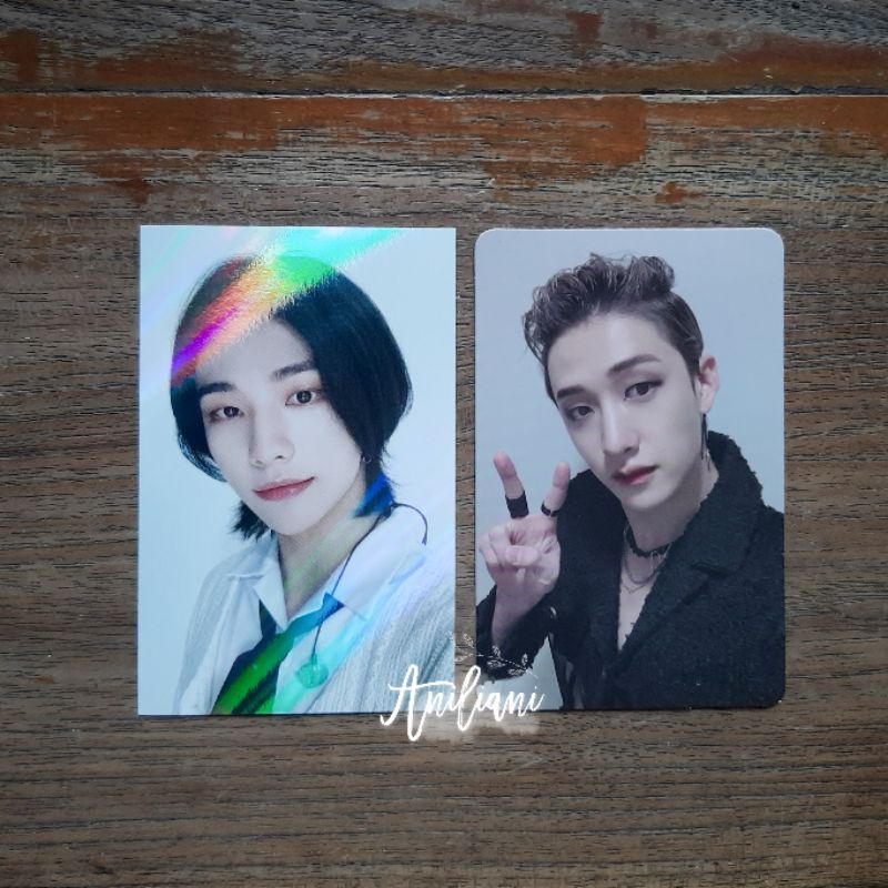 [TAKE ALL] Hyunjin Makestar Noeasy + Bangchan Odd PC / Photocard Hj POB Benefit MS Stray Kids