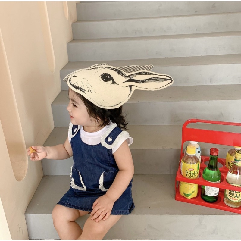 Plain denim skirt anak perempuan