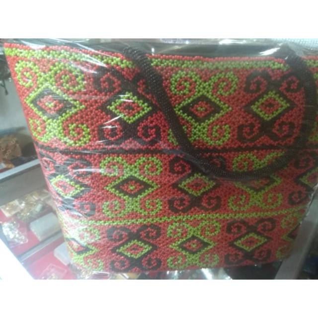 tas unik manik khas Kalimantan Selatan ukuran besar