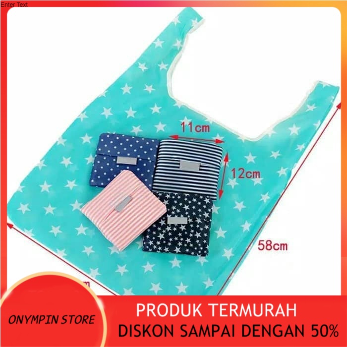 Tas Belanja Lipat / Shopping Bag / Tas Lipat / Tas belanja GoGreen - Bintang Kecil