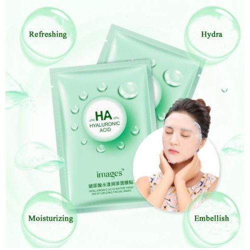 SHINE STAR - IMAGES HA HYALURONIC ACID FACIAL MASK / MASKER WAJAH GLOWING MELEMBABKAN KULIT WAJAH KERING