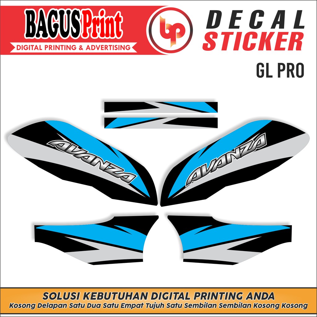 Stiker Decal GL PRO