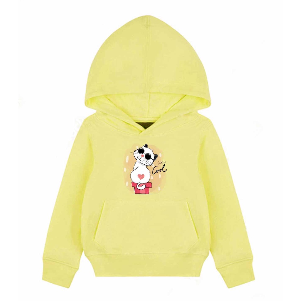 Hoodie Anak Cat Cool Sweater Pakaian Fleece M - XL