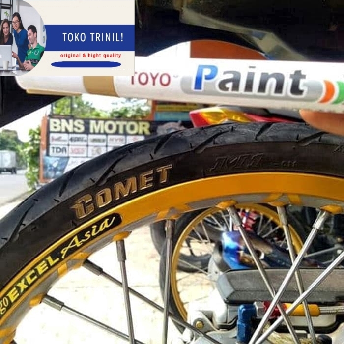 

Spidol Ban TOYO GOLD - Paint Marker Toyo Kualitas Terbaik - Warna Emas
