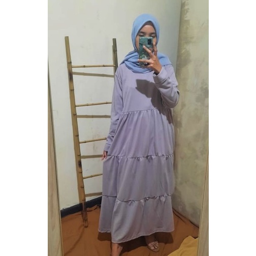 Gamis Wanita Terbaru 2020 Modern Terlaris Tamara LD 100cm Fit XL-XXL