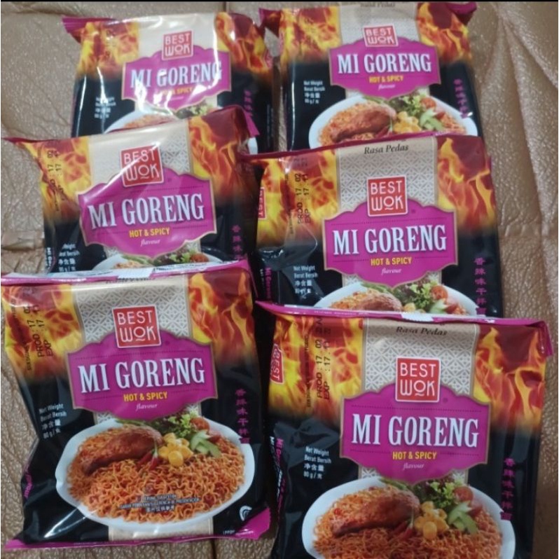

Mie/ Mi Goreng Instan Best Wok Hot & Spicy 85 Gram