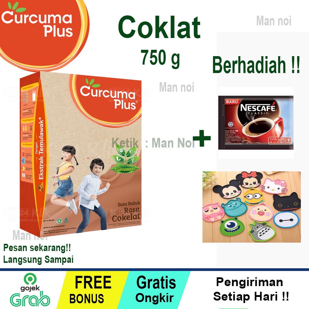 

Curcuma Plus Cokelat 750 gr.Susu Pertumbuhan Anak Curcuma Rasa Cokelat.